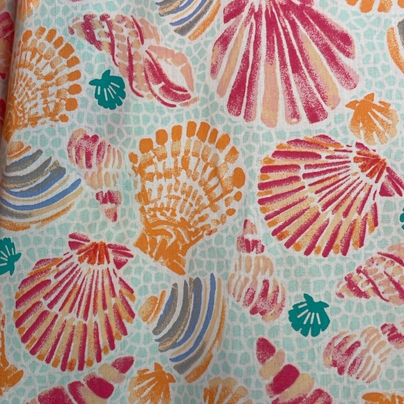 Talbots Cabana Life Seashell Print Tunic Top/Coverup. Size Large Petite. - Picture 5 of 12